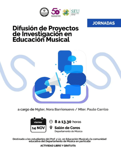 Jornada Difusion de Proyectos de Investigacion en Educacion Musical