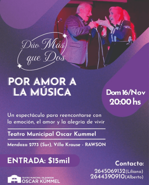 Duo Mas que Dos: "Por Amor a la Musica"