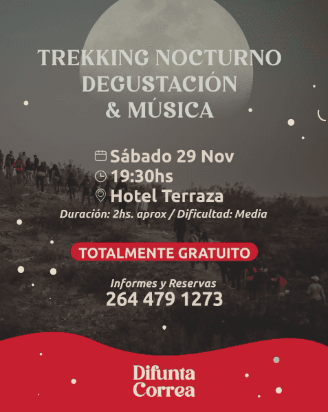 Trekking Nocturno Degustacion y Musica