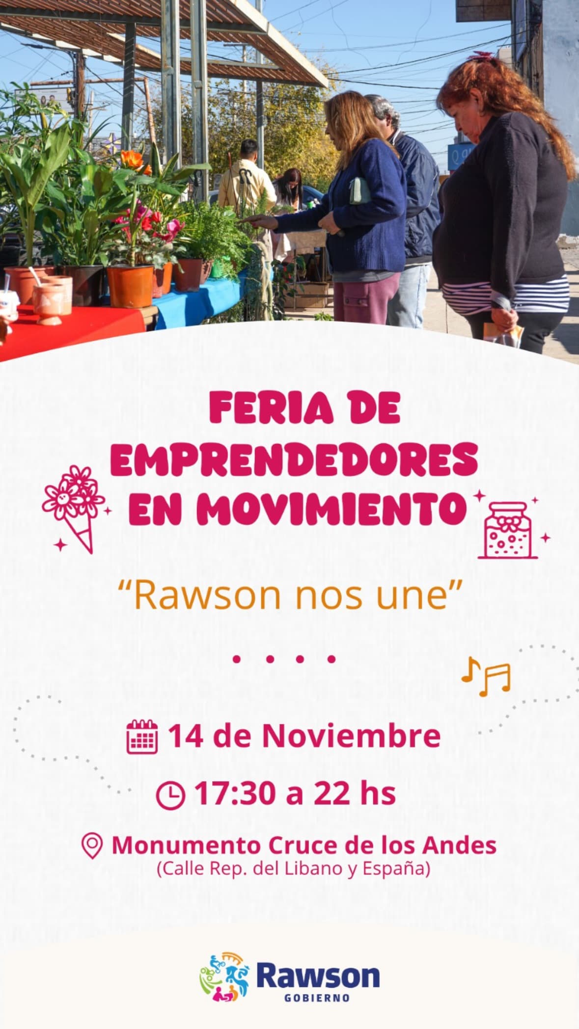 Feria de Emprendedores en Movimiento - Rawson nos Une