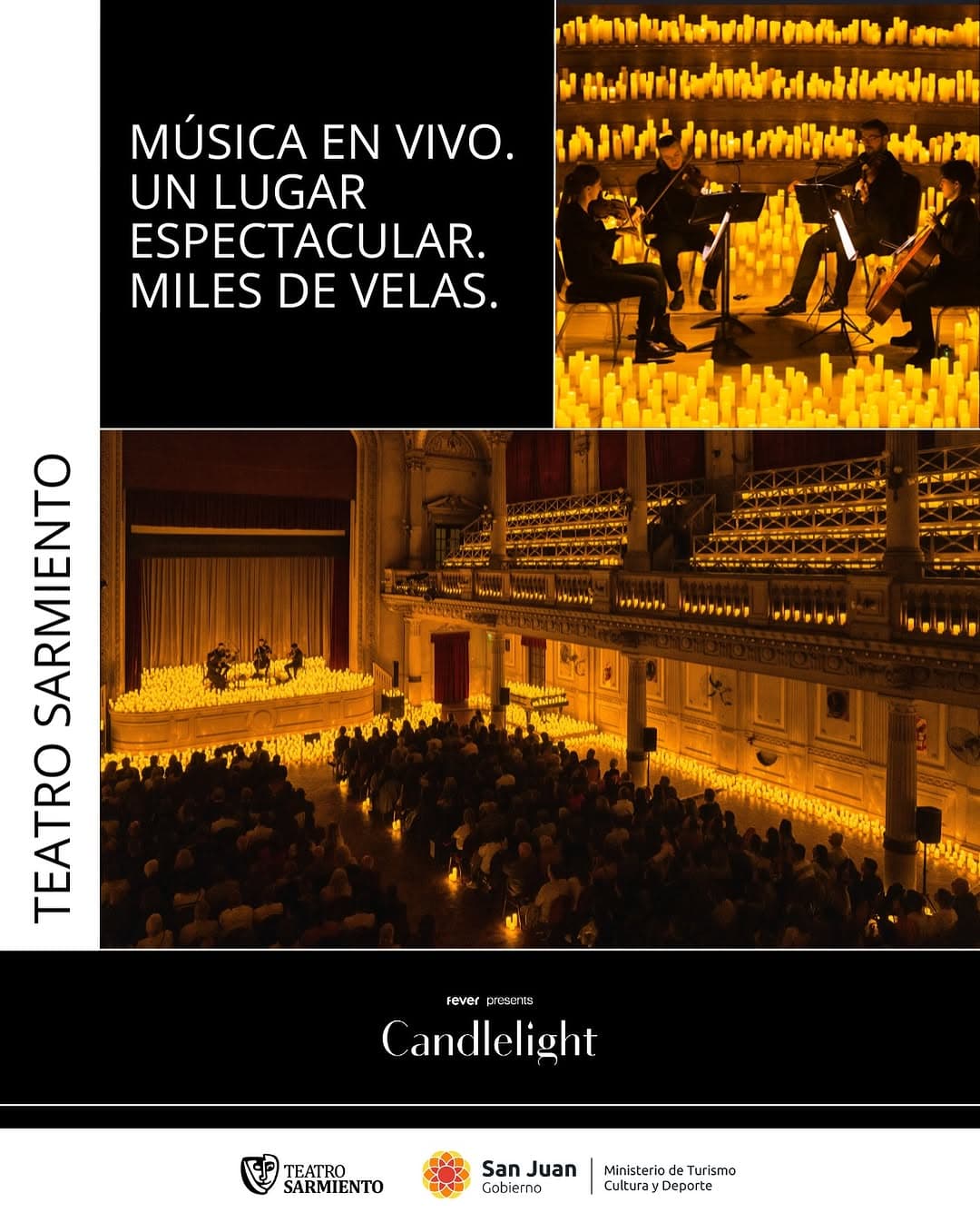 Música en San Juan: Candlelight: Tributo a Coldplay en Teatro Sarmiento el vie, 20 de febrero