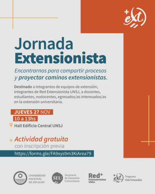 Jornada Extensionista - Encontrarnos para Compartir Procesos y Proyectar Caminos Extensionistas