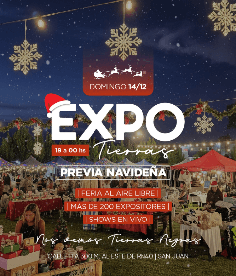 Ferias en San Juan: Expo Tierras - Edicion Navidad en Tierras Negras Restó el dom, 14 de diciembre