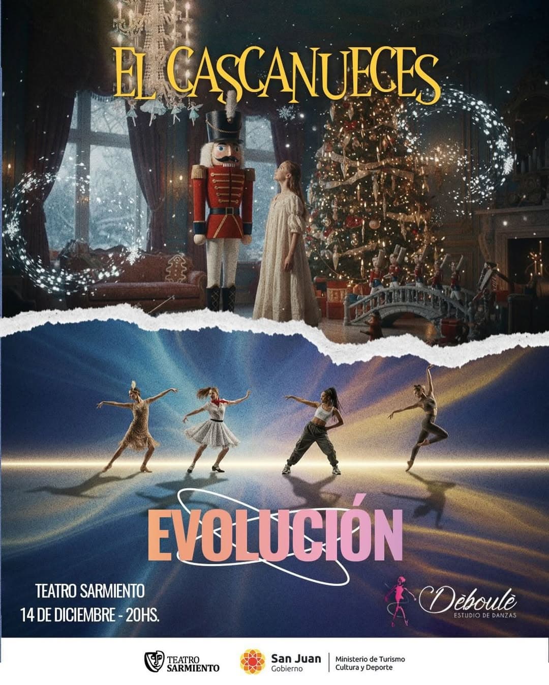 Teatro en San Juan: Instituto Deboule presenta: "El Cascanueces & Evolucion" en Teatro Sarmiento el dom, 14 de diciembre