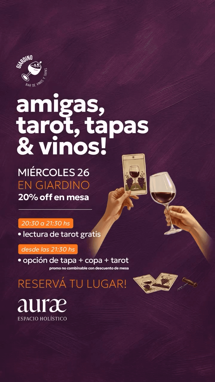 Amigas, Tarot, Tapas y Vinos
