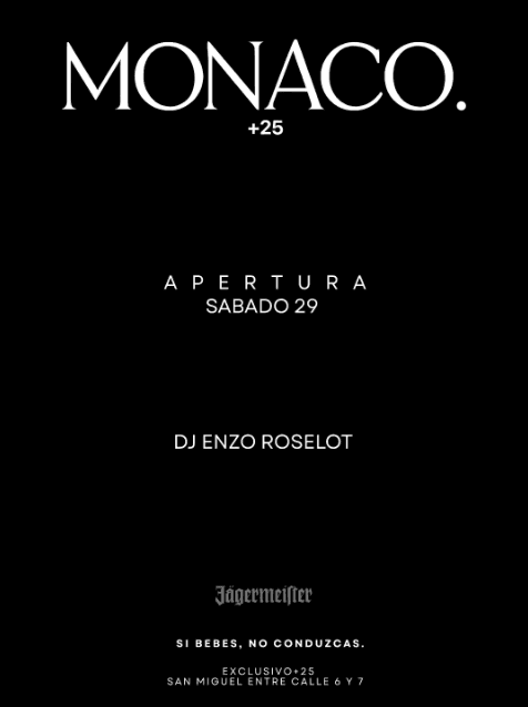 Apertura Monaco +25 - Enzo Roselot Dj Set