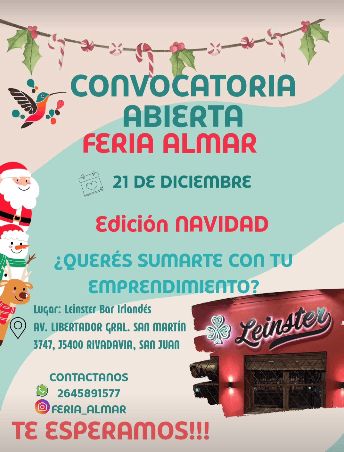 Ferias en San Juan: Feria Almar en Leinster Bar Irlandés el dom, 21 de diciembre