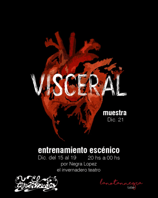Teatro en San Juan: Muestra Entrenamiento Escenico: "Visceral" en San Juan el dom, 21 de diciembre