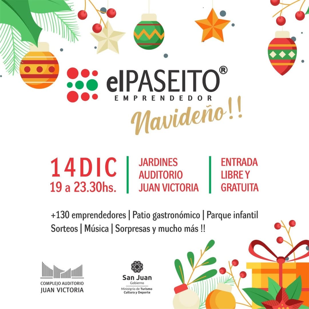 Ferias en San Juan: El Paseito Emprendedor en Auditorio Juan Victoria el dom, 14 de diciembre