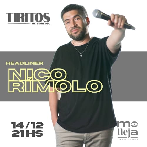 Teatro en San Juan: Tiritos de Comedia - Nico Rimolo en Molleja Studio el dom, 14 de diciembre