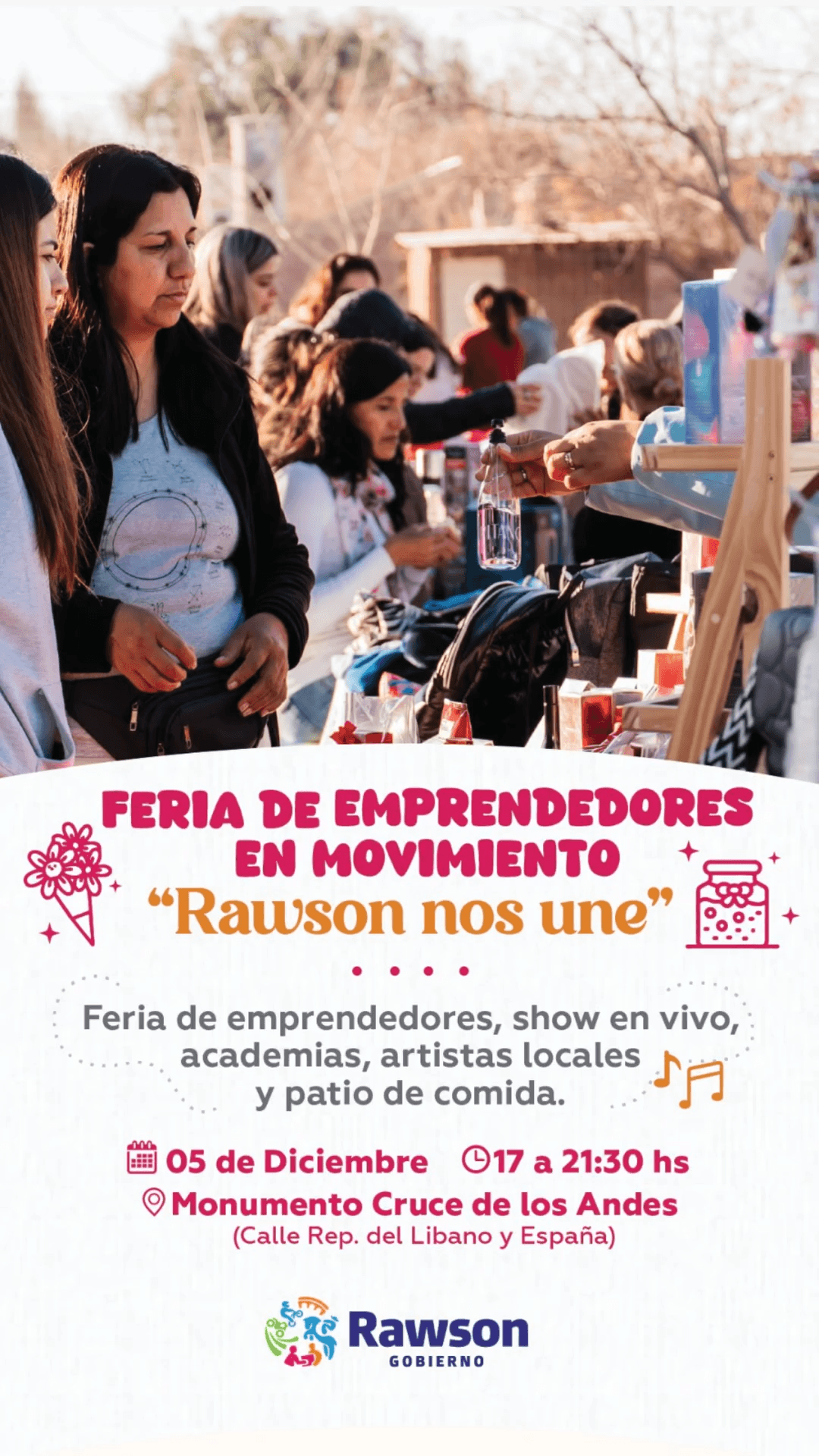 Feria de Emprendedores en Movimiento: "Rawson nos Une"