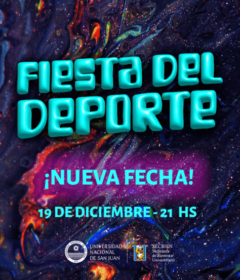 Fiestas en San Juan: Fiesta del Deporte en Complejo Deportivo De La Universidad Nacional De San Juan, El Palomar el vie, 19 de diciembre
