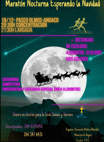 Deportes en San Juan: Maraton Nocturna Esperando la Navidad en Paseo Olmos el vie, 19 de diciembre