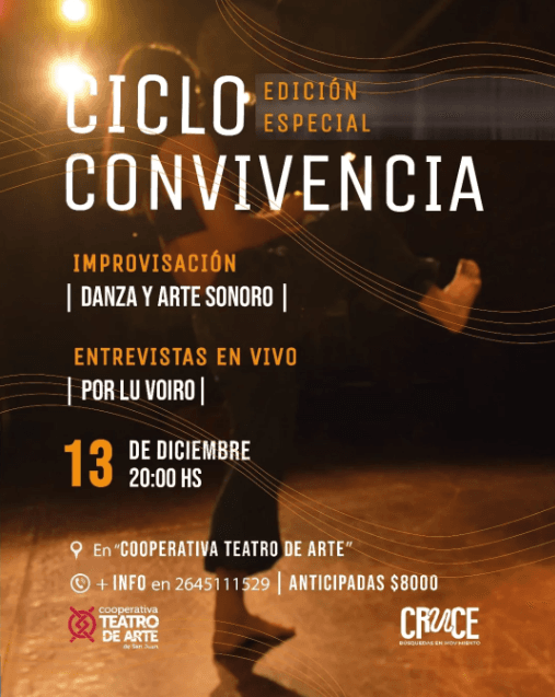Teatro en San Juan: Ciclo Convivencia - Edicion Especial en SALA COOPERATIVA TEATRO DE ARTE el sáb, 13 de diciembre