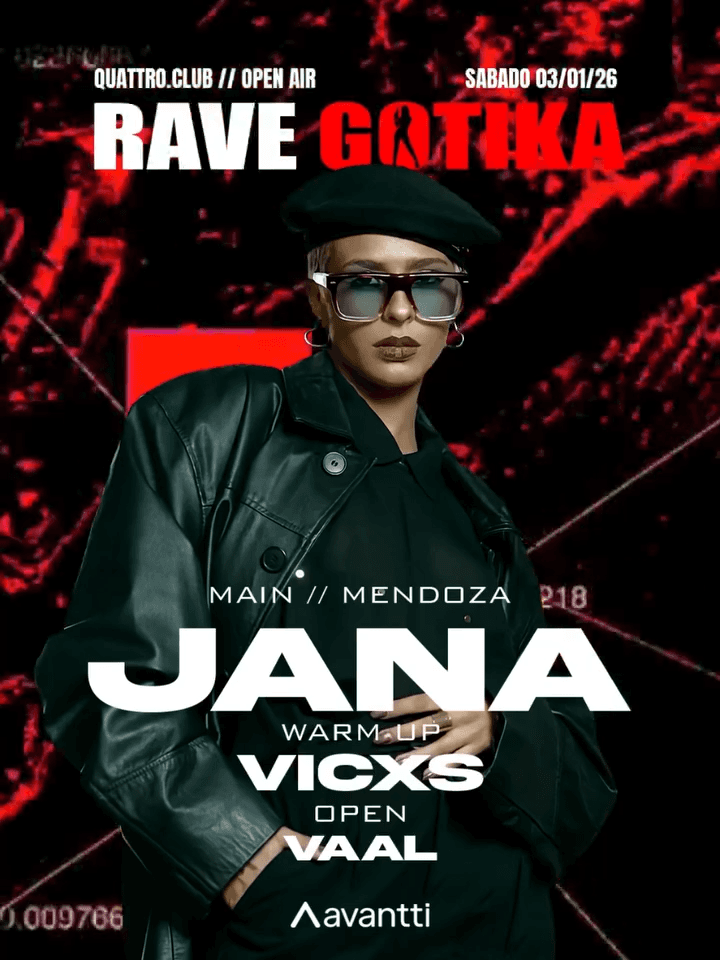 Fiestas en San Juan: Rave Gotika IV - Jana Black en Quattro Club el sáb, 3 de enero
