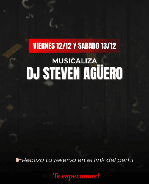 Bares en San Juan: Steven Aguero Dj Set en Circo Beer (Rivadavia) el vie, 12 de diciembre