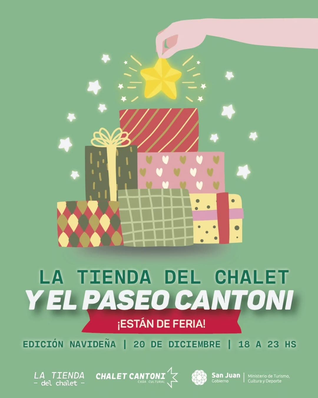Ferias en San Juan: La Tienda del Chalet & El Paseo Cantoni estan de Feria en Chalet Cantoni · Casa Cultural el sáb, 20 de diciembre