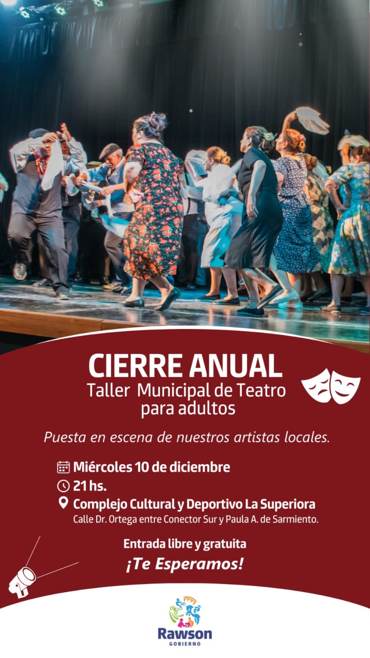 Cierre Anual - Taller Municipal de Teatro para Adultos