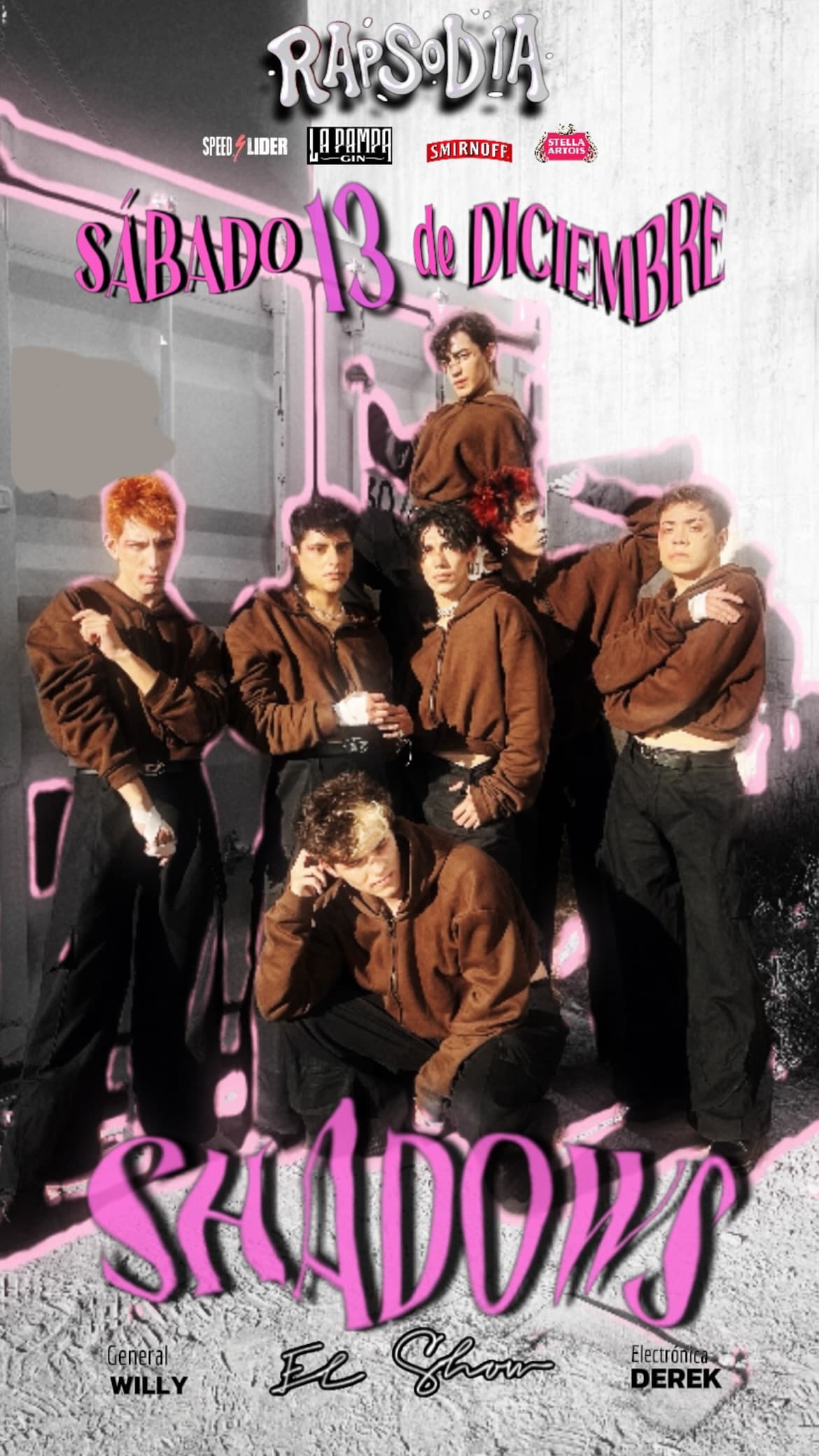 Fiestas en San Juan: Shadows en Rapsodia Club el sáb, 13 de diciembre