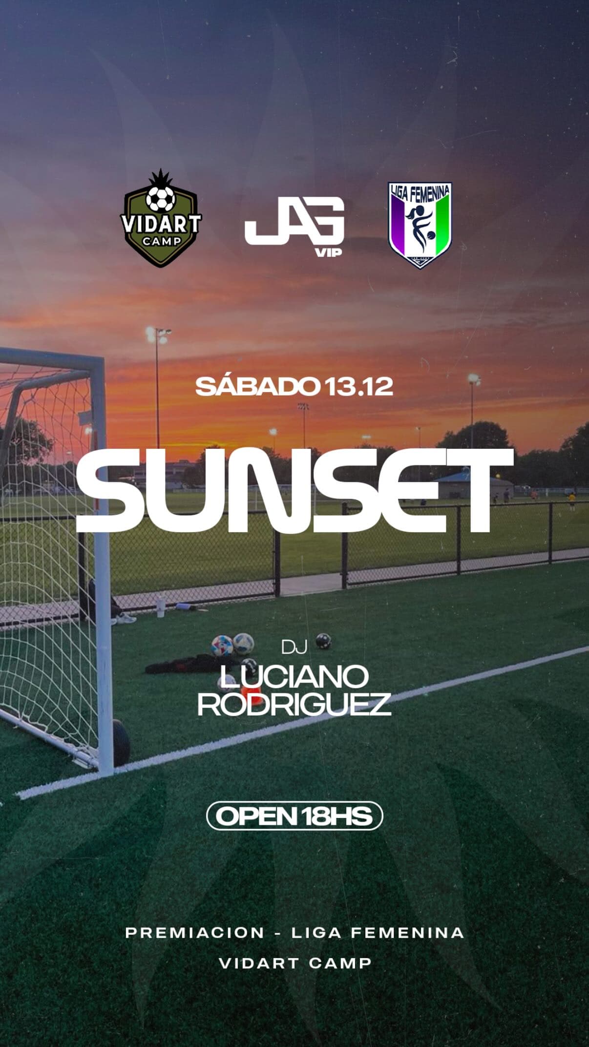Fiestas en San Juan: Sunset Luciano Rodriguez Dj Set en Vidart Camp el sáb, 13 de diciembre