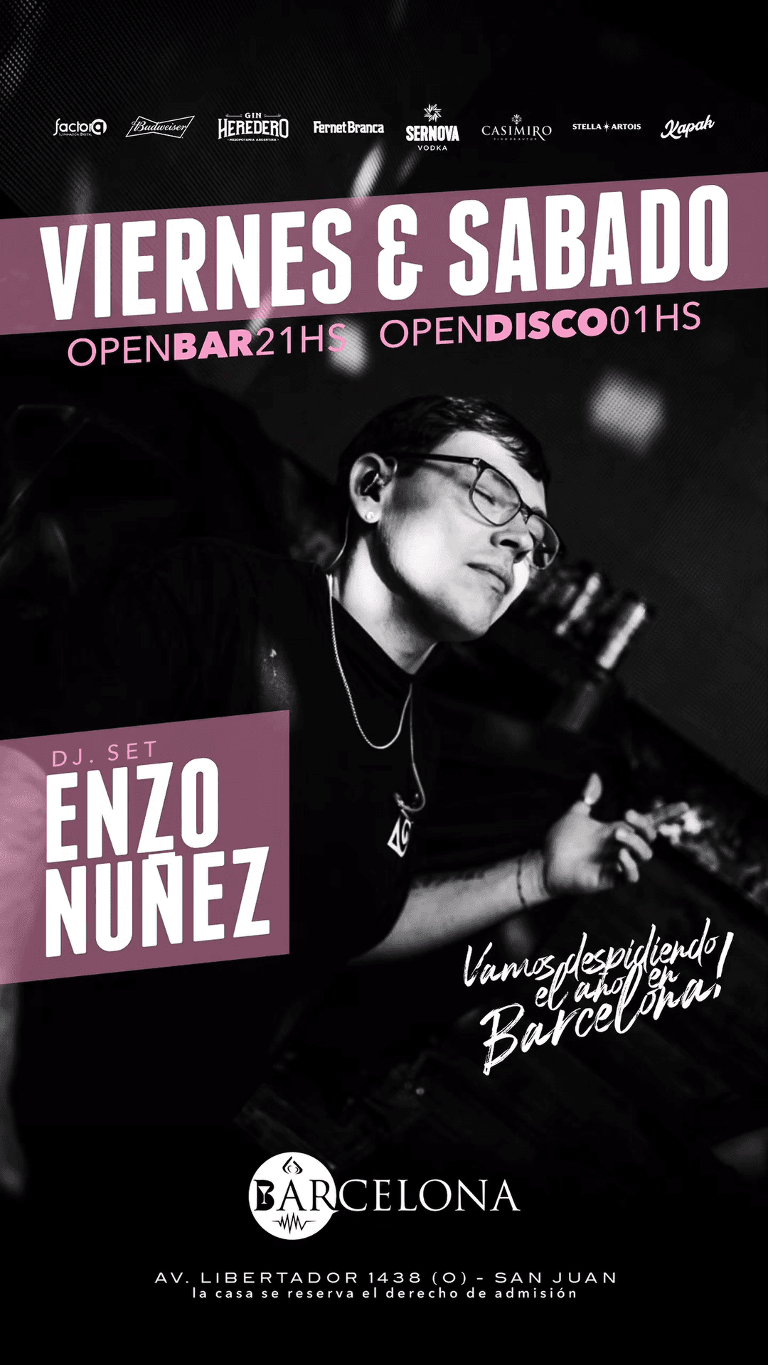 Fiestas en San Juan: Enzo Nuñez Dj Set en Barcelona - Blue 42 el sáb, 13 de diciembre