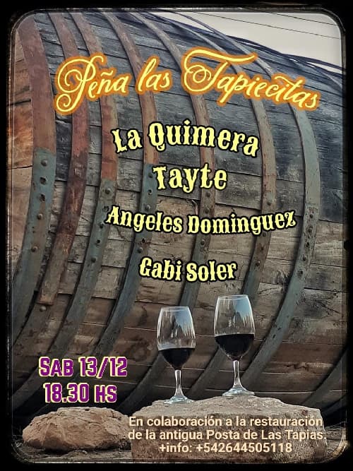 Fiestas en San Juan: Peña en Posta "Las Tapiecitas" en La Posta el sáb, 13 de diciembre