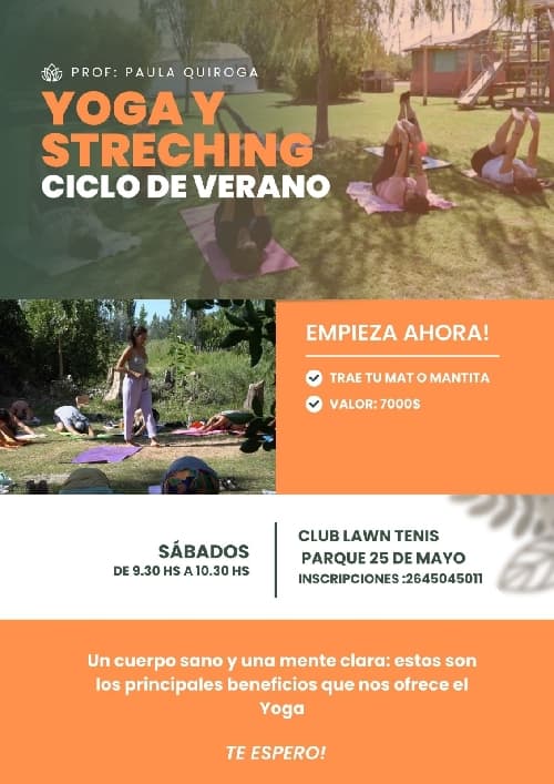 Yoga y Streching - Ciclo de Verano