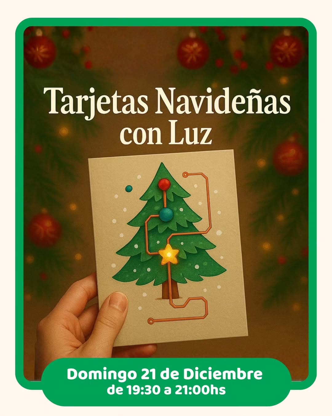 Tarjetas Navideñas con Luz