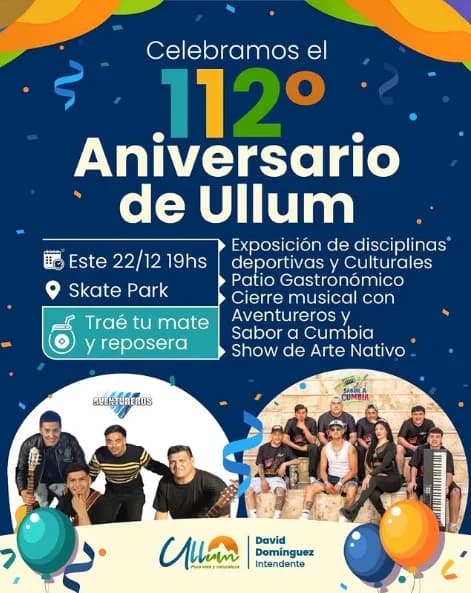 Celebreamos el 112º Aniversario de Ullum