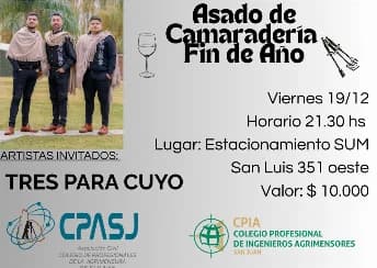 Asado de Camaraderia Fin de Año