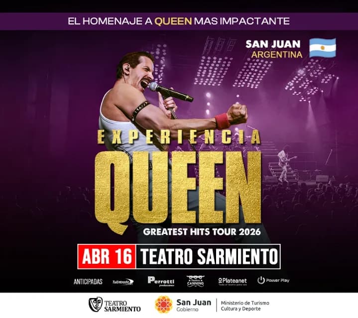 Experiencia Queen - Greatest Hits Tour 2026 - Evento en San Juan