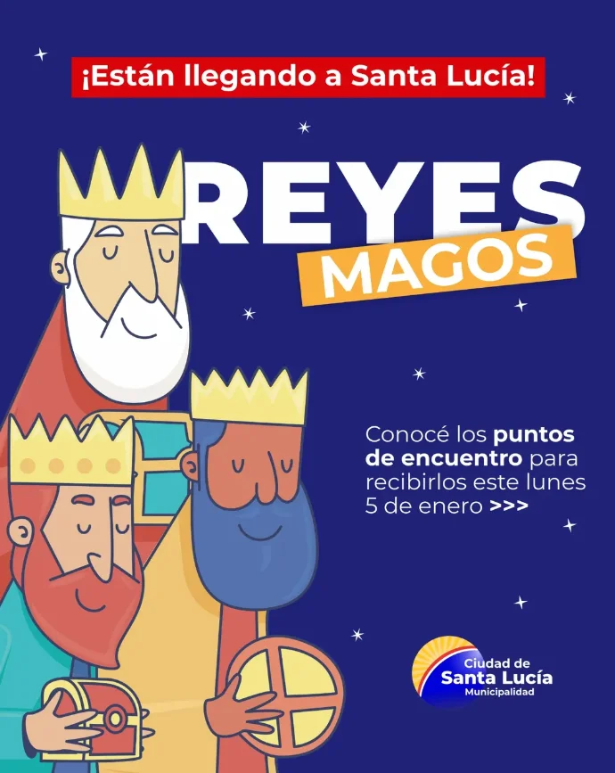 Los Reyes Magos llegan a Santa Lucia