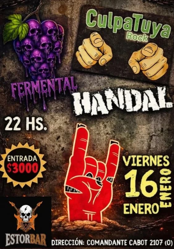 Fermental | Handal Rock | Culpa Tuya