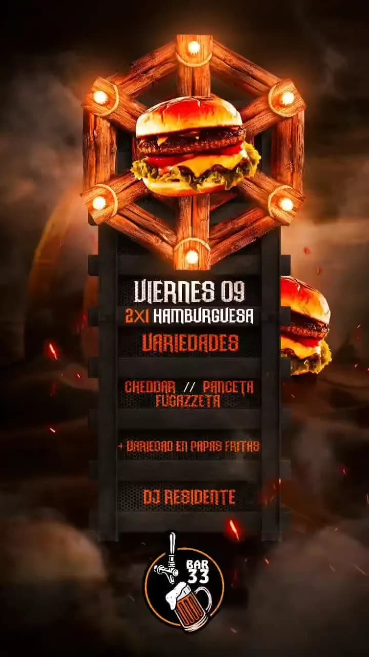 2x1 Hamburguesas | Dj Residente