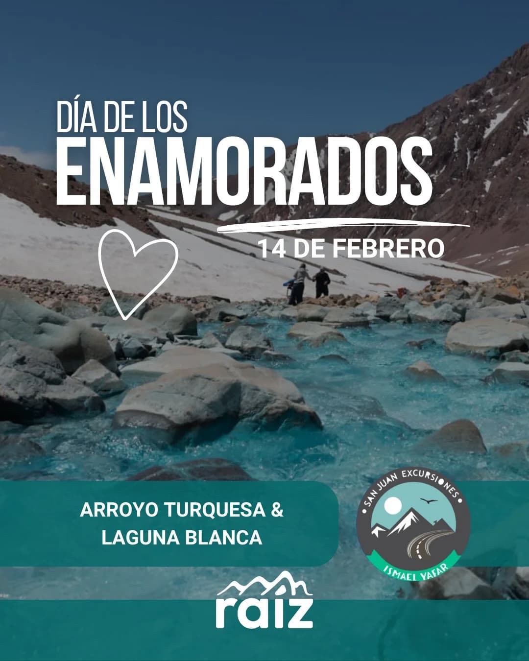 Dia de los Enamorados - Arroyo Turquesa & Laguna Blanca - Evento en San Juan