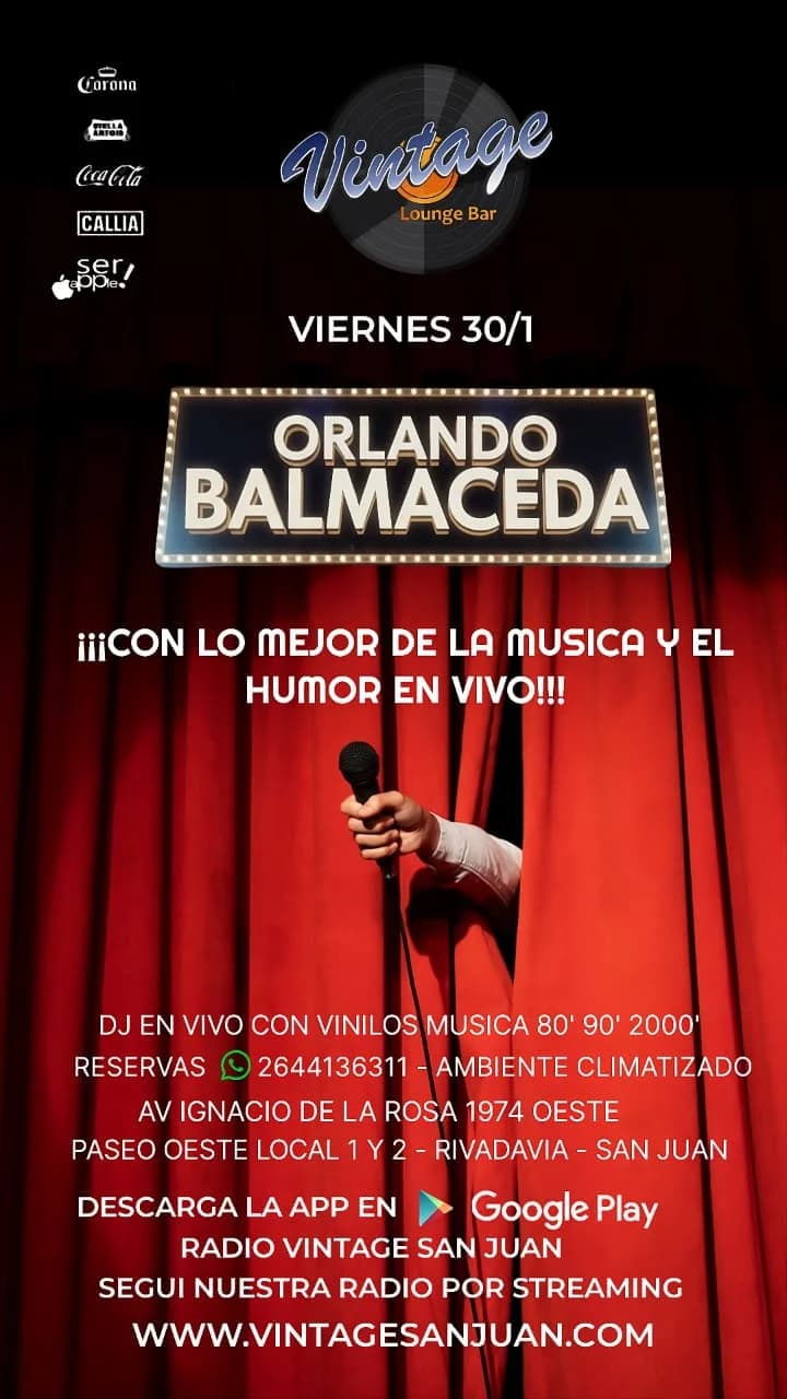 Orlando Balmaceda - Evento en San Juan
