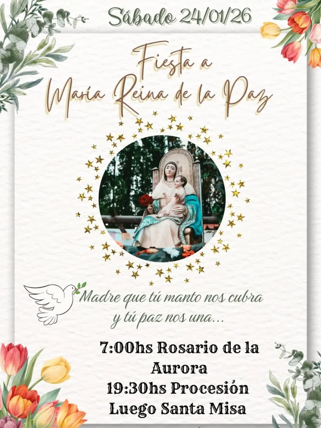 Fiesta a Maria Reina de la Paz