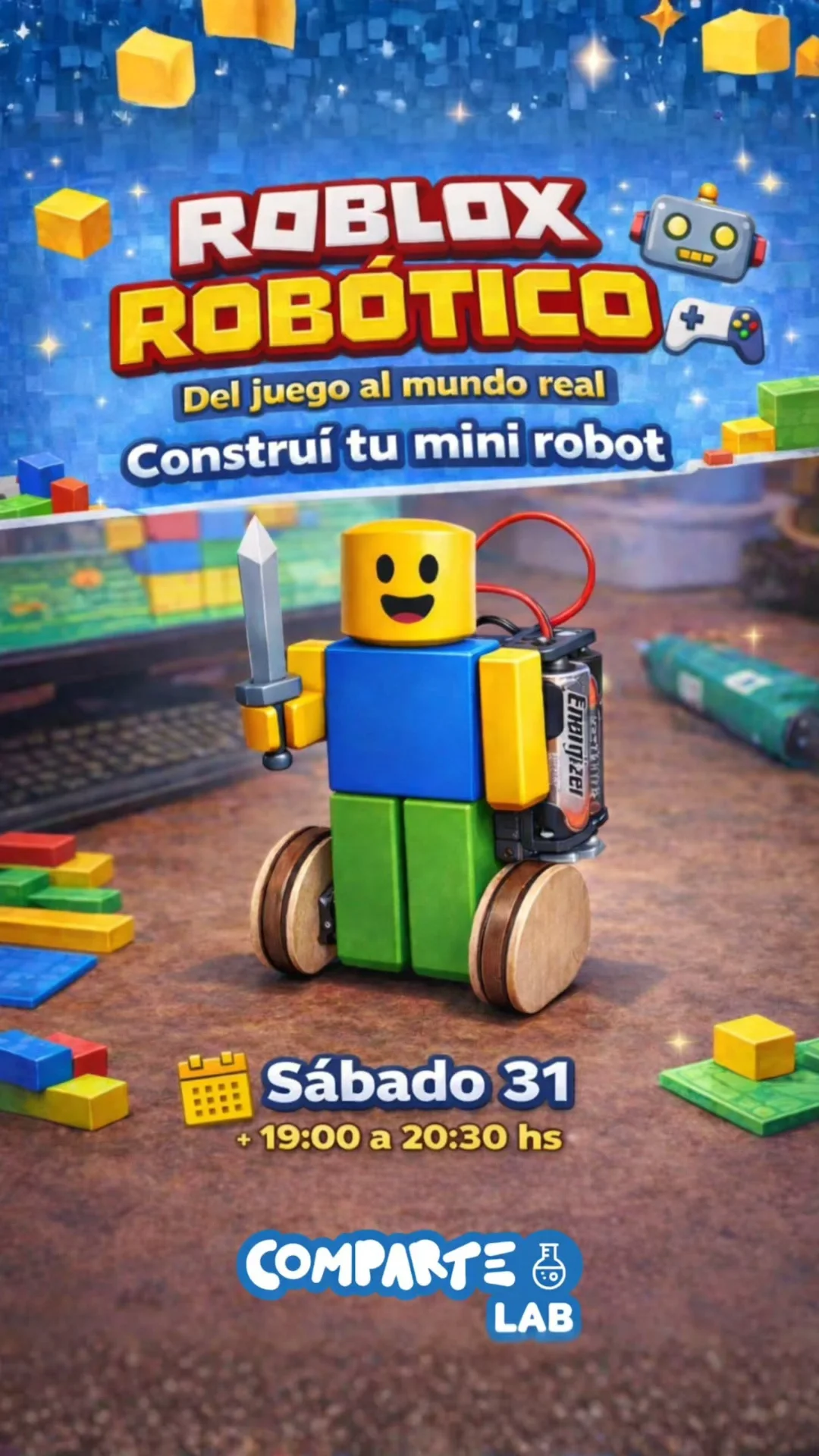 Roblox Robotico - Construi tu Mini Robot - Evento en San Juan