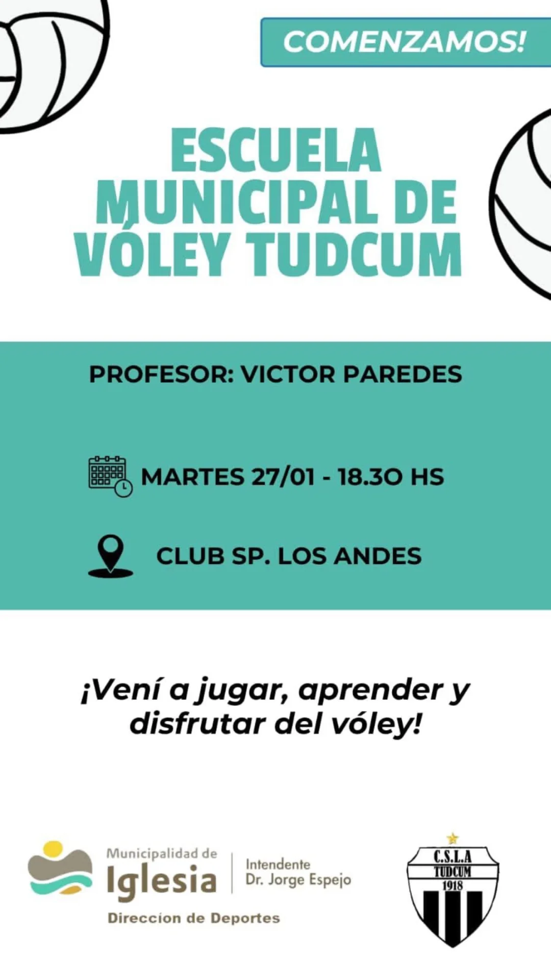 Escuela Municipal de Voley - Evento en San Juan