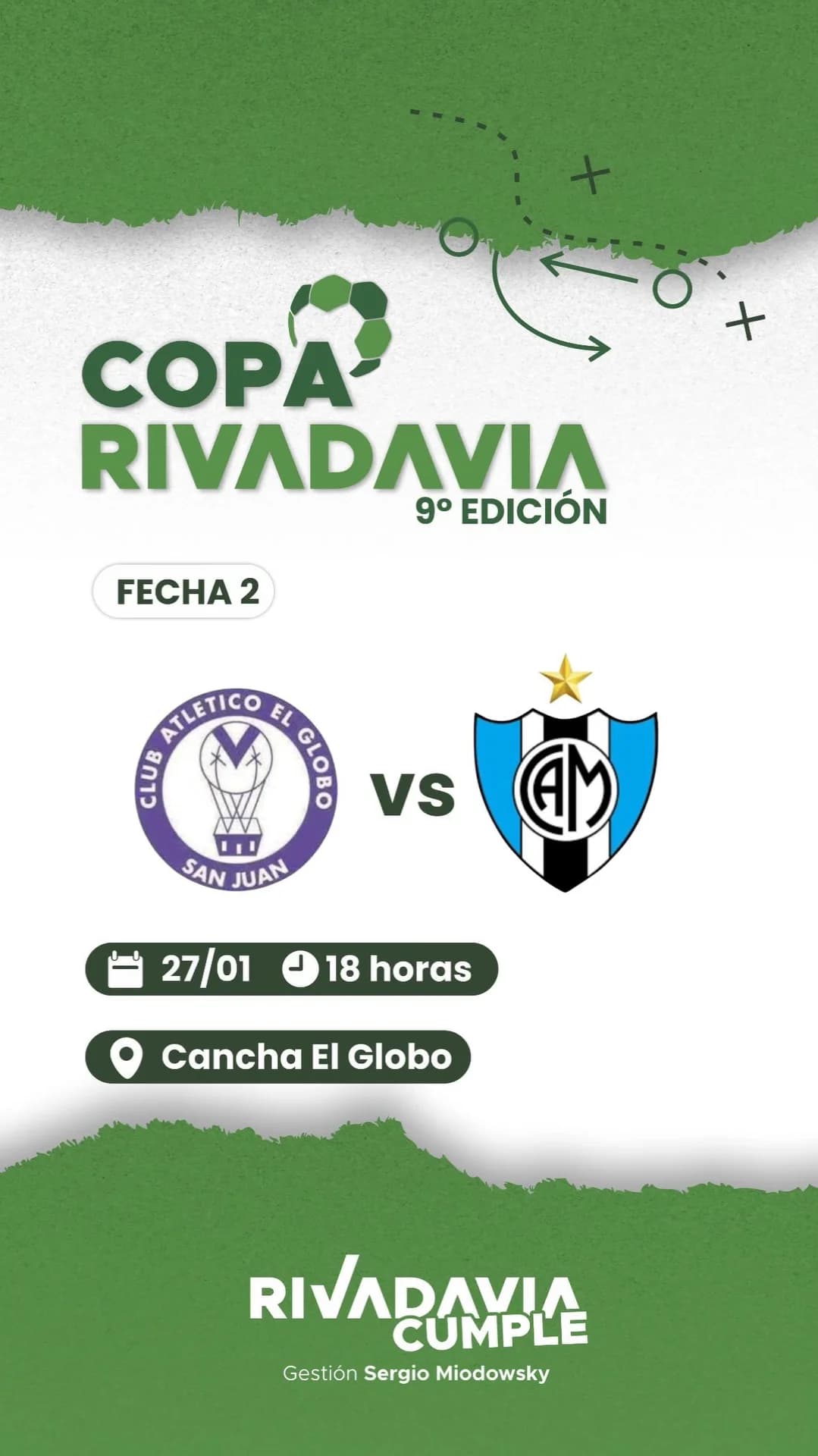 Copa Rivadavia 9º Edicion - Fecha 2: El Globo vs Marquesado - Evento en San Juan