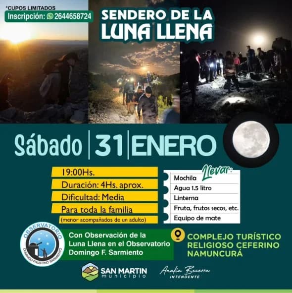 Sendero de la Luna Llena - Evento en San Juan