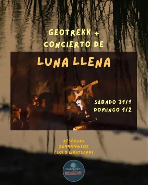 Música en San Juan: Geotrekk + Concierto de Luna Llena en Río San Juan el dom, 1 de febrero