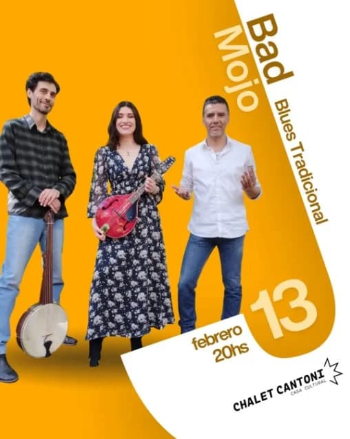 Música en San Juan: 5º Edicion del Festival de Jazz - Bad Mojo en Chalet Cantoni · Casa Cultural el vie, 13 de febrero