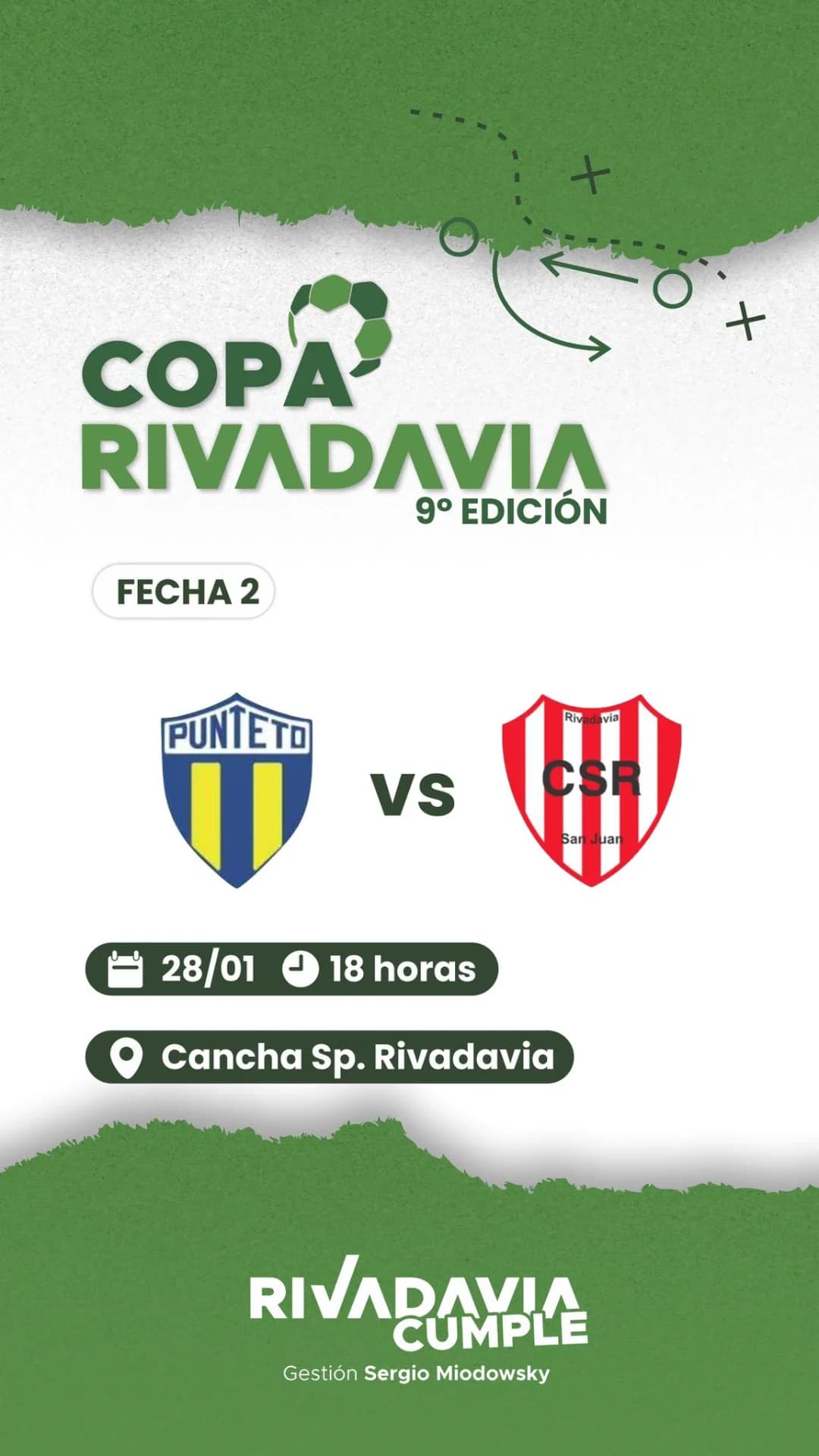 Copa Rivadavia 9º Edicion - Fecha 2: Punteto vs Sportivo Rivadavia - Evento en San Juan