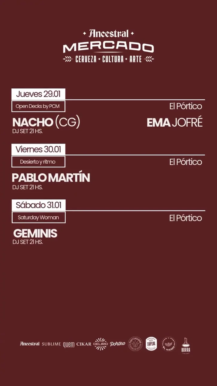 Nacho (CG) Dj Set & Ema Jofre Dj Set - Evento en San Juan