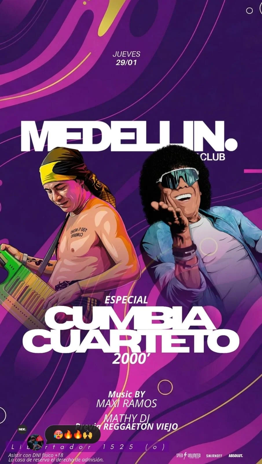 Especial Cumbia Cuarteto 2000 - Evento en San Juan