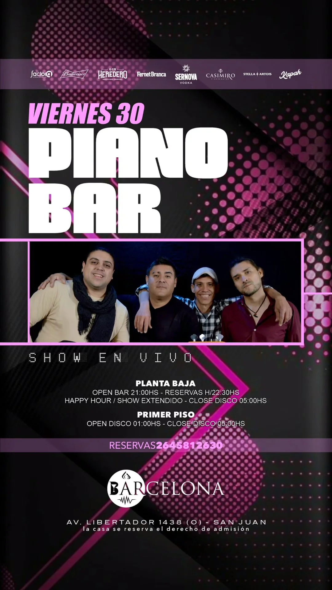 Piano Bar - Evento en San Juan
