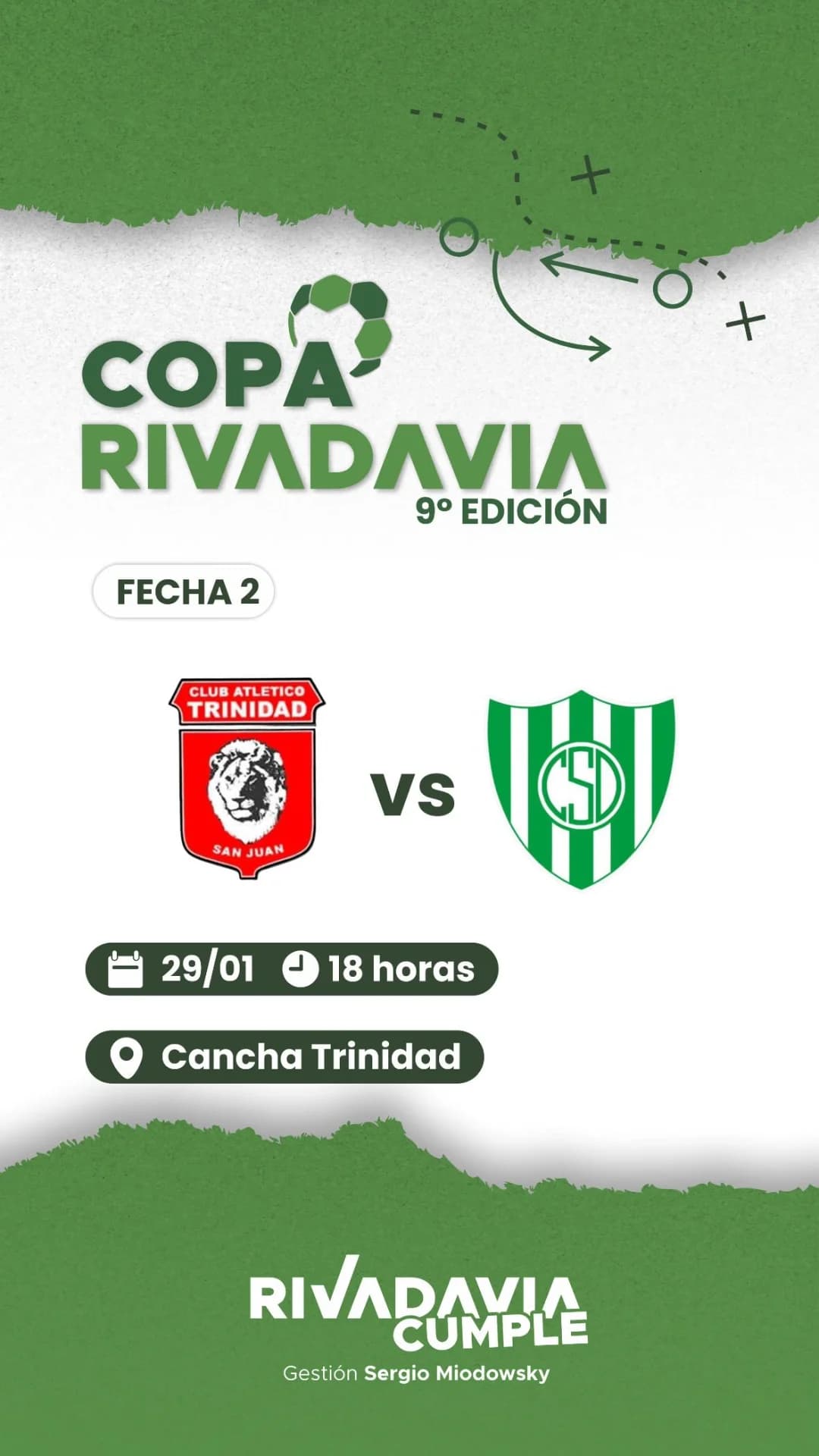 Copa Rivadavia 9º Edicion - Fecha 2: Trinidad vs Desamparados - Evento en San Juan