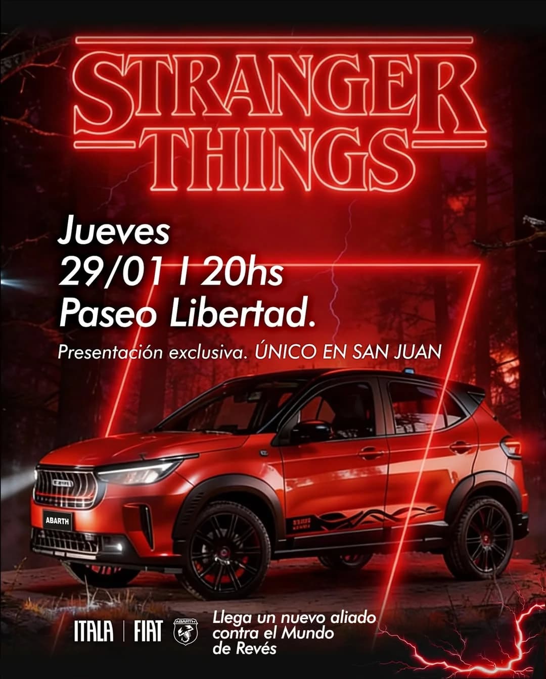 Presentacion Pulse Abarth Edicion Stranger Things - Evento en San Juan