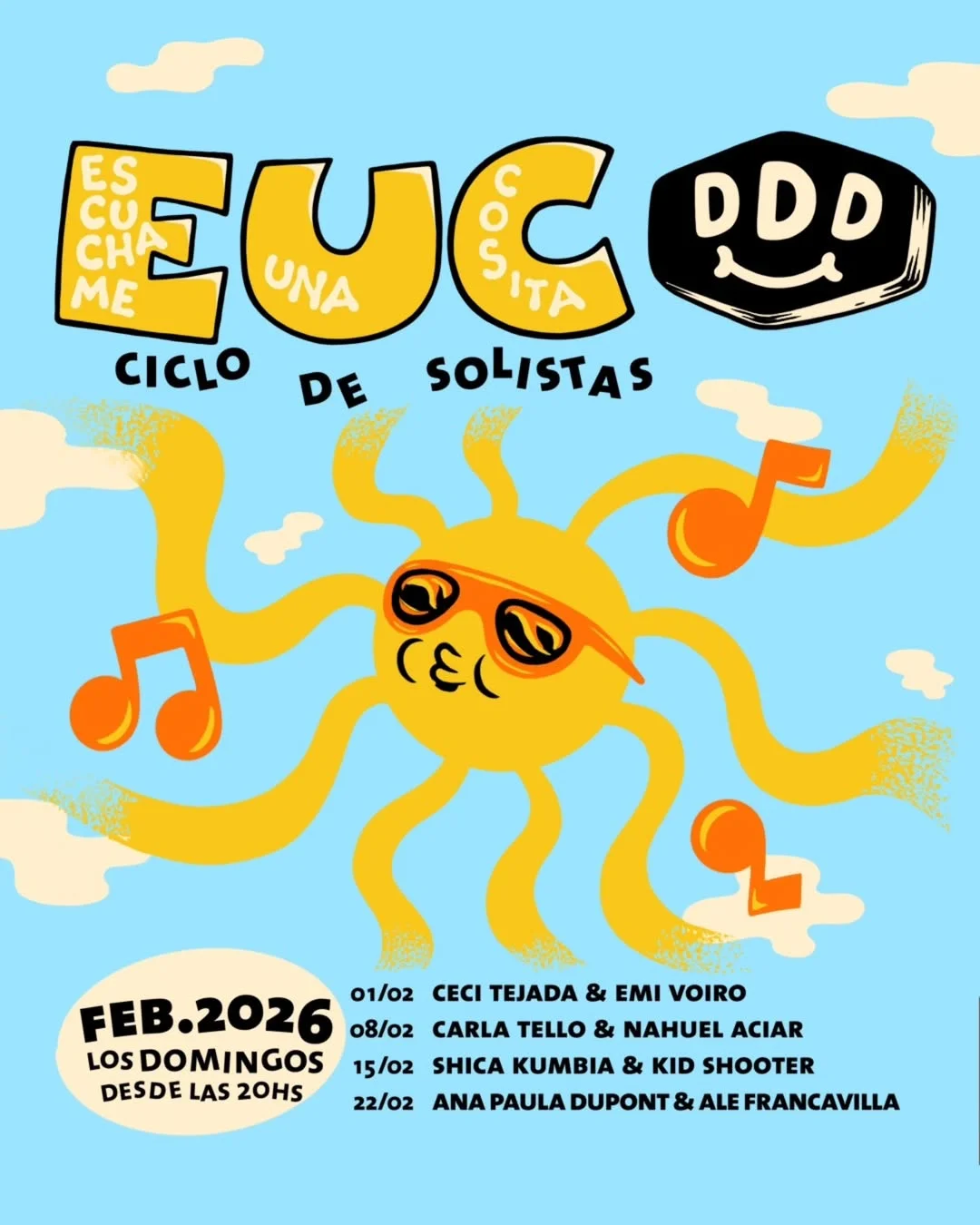 Música en San Juan: Escuchame una Cosita: Carla Tello & Nahuel Aciar en Donata del Desierto el dom, 8 de febrero